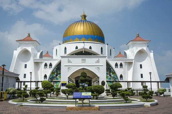 Piękno cieśninę Malakka Meczet, Malakka, Malezja Obrazy Stockowe bez tantiem