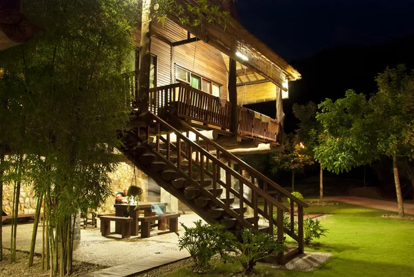 Ahşap ahşap housse gece