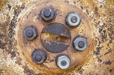 Vintage eski caterpillar kavramını bir traktör