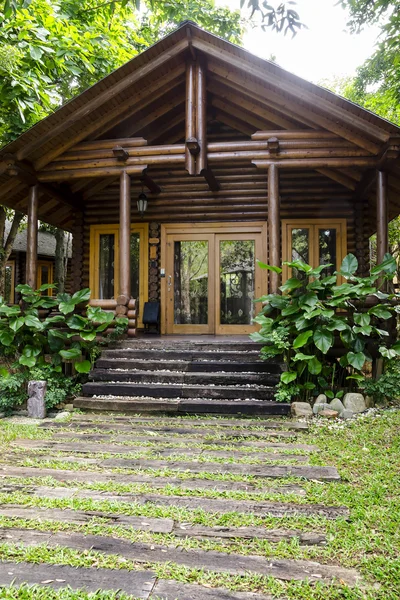 Log house in nature