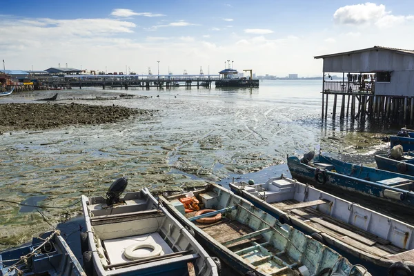 Tugga byn brygga, Penang, Malaysia — Stockfoto