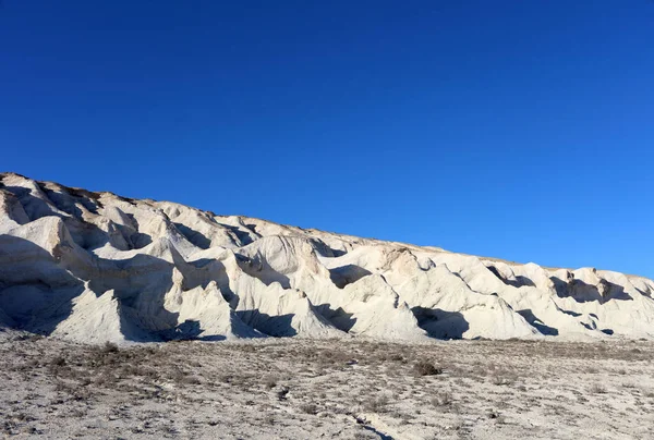 Boszhira Tract Western Kazakhstan Ουστυρένιο Οροπέδιο Αποξηραμένος Βυθός Της Αρχαίας Εικόνα Αρχείου