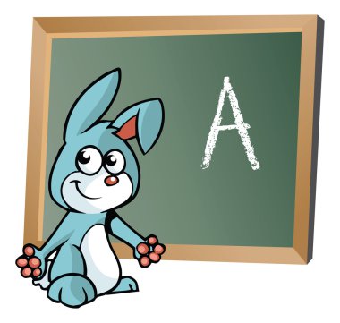 Tavşanlı kara tahta alfabesine