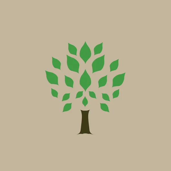 Sembolik ağaçlar - illüstrasyon — Stok Vektör
