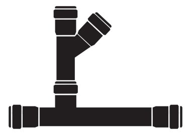 Sıhhi tesisat boru çeşitli açıların topluluğu