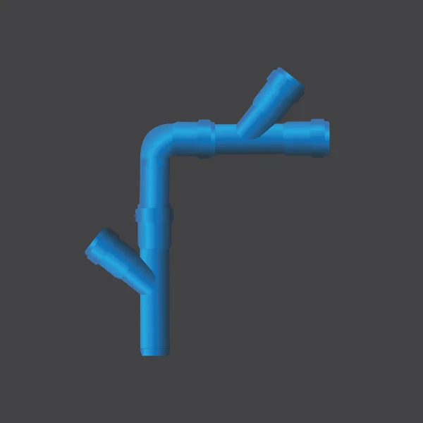 Колекція сантехнічних труб різних кутів — стоковий вектор