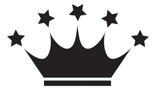 Crown ikoner clipart — Stock vektor