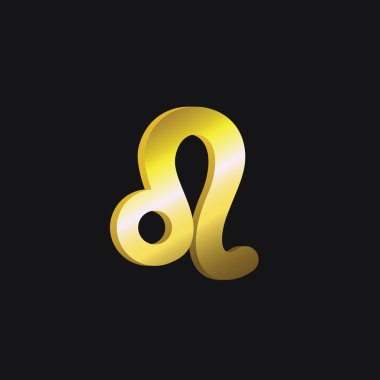 Astroloji Leo işareti - vektör