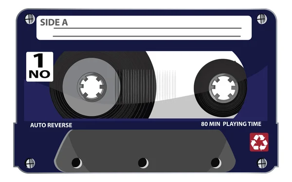 Cassette - illustratie clipart — Stockvector