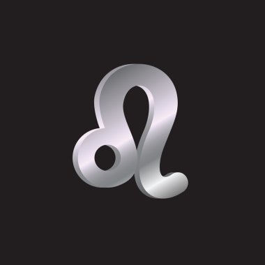 Astroloji Leo işareti - vektör