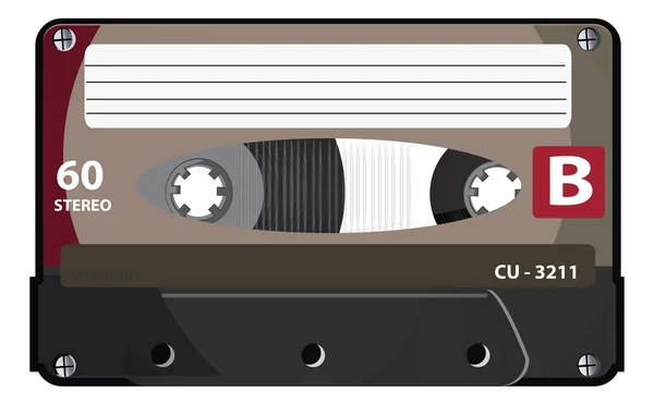 Cassete - Clipart ilustrativo — Vetor de Stock
