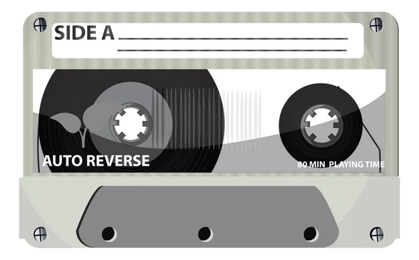 Cassette - illustratie clipart — Stockvector