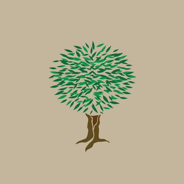 Symbolische bomen - illustratie — Stockvector