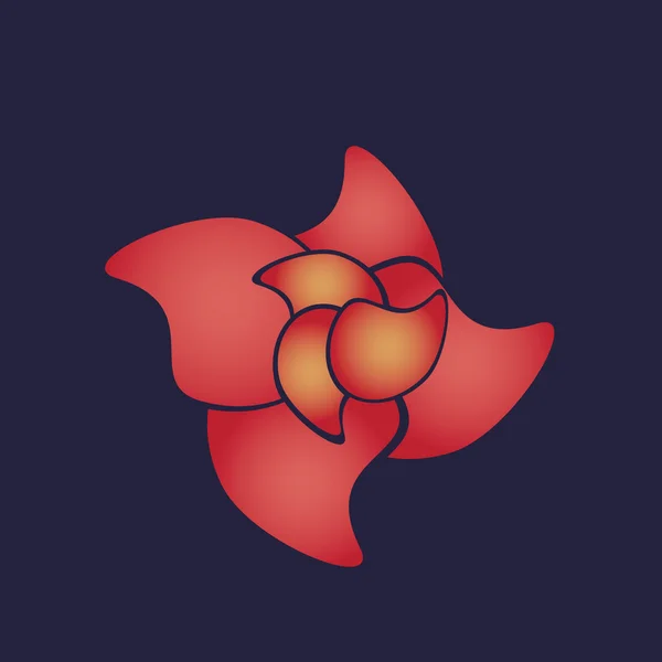 Вектор цветения цветов — стоковый вектор