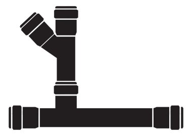 Sıhhi tesisat boru çeşitli açıların topluluğu