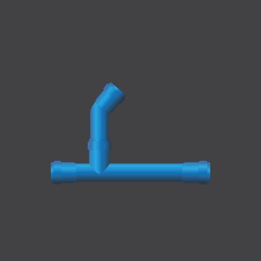 Sıhhi tesisat boru çeşitli açıların topluluğu