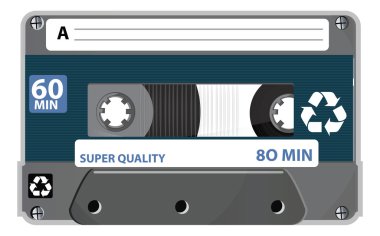 Kaset - illüstrasyon clipart