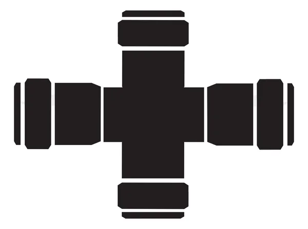 Sammlung von Rohrleitungen in verschiedenen Winkeln — Stockvektor