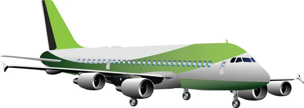 Avión ilustración clipart — Vector de stock