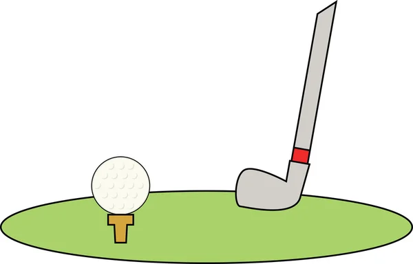 Iconos del golf clipart — Vector de stock