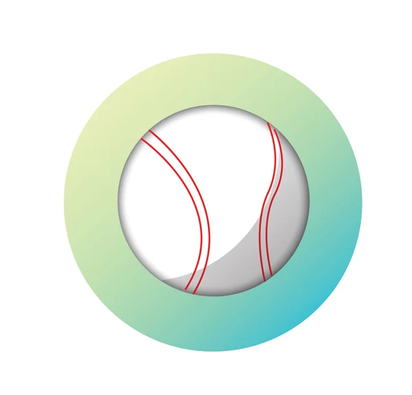 Vetor Ícone de Beisebol —  Vetores de Stock