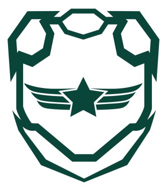 kanatları ve şerit askeri metaller