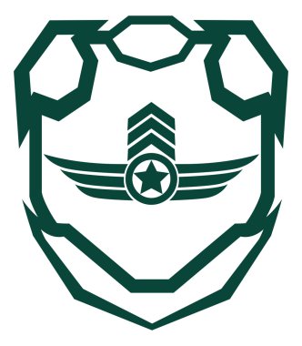 kanatları ve şerit askeri metaller