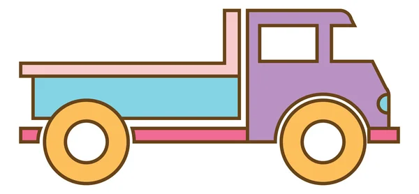 Vektor Delivery Truck Symbol — Stockvektor