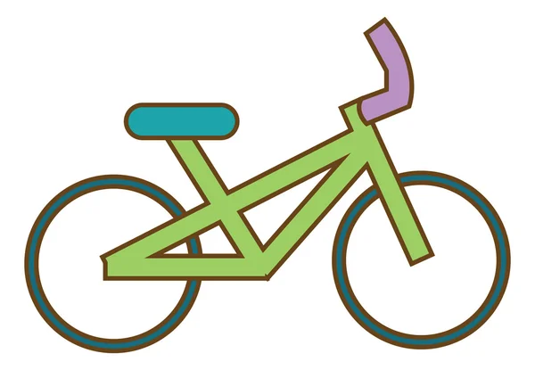 Símbolo de ícone de bicicleta vetorial — Vetor de Stock
