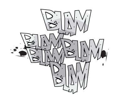 smash komik ses efekti illüstrasyon vektör