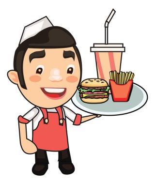 hamburger ve patates kızartması clipart Restoran 