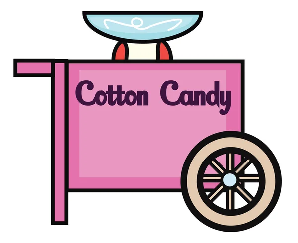 コットン キャンディ カーニバルの図 — ストックベクタ