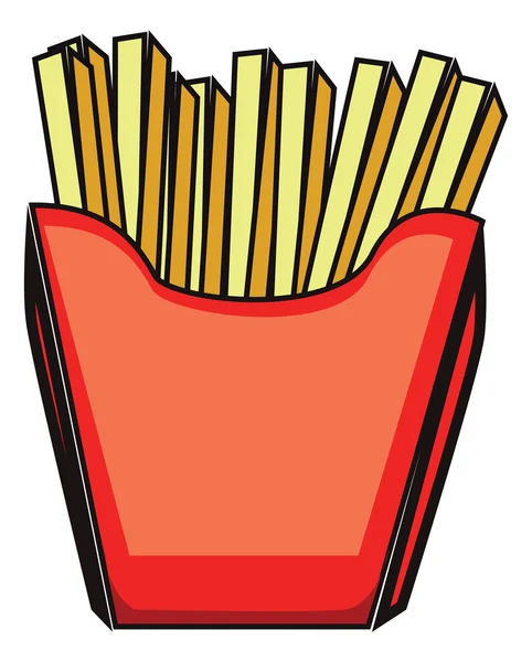 Hambúrguer e batatas fritas clipart restaurante — Vetor de Stock