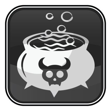 Halloween karakterler ve düğmeleri 