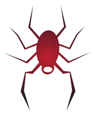 siyah örümcek çizimi 