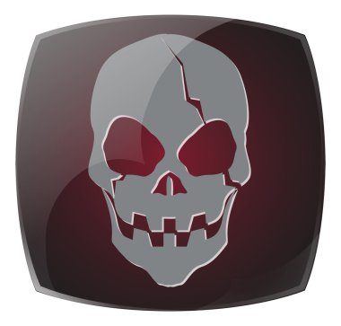 Çizgi film kafatasları ve yüzler