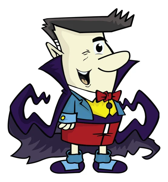 Draculas 顔漫画のキャラクター — ストックベクタ