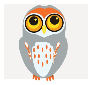 Vektör parlak baykuş