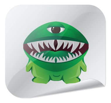 Cadılar Bayramı ürkütücü clipart vektör