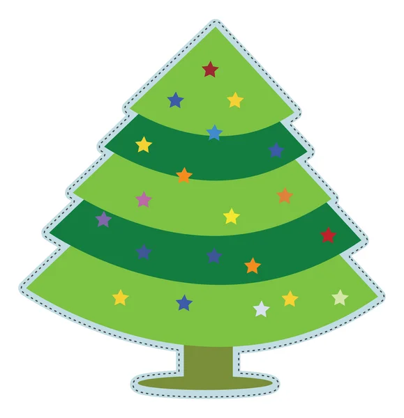 Christmas Tree Vector — Stock Vector