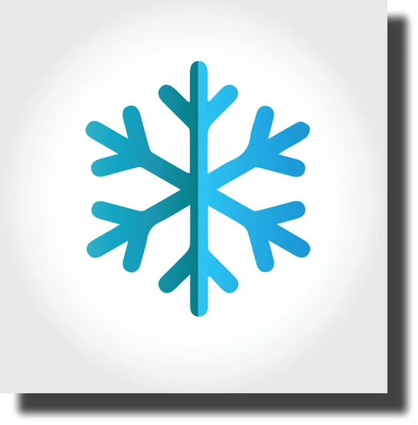 Flocos de neve ícone vetor ilustração —  Vetores de Stock