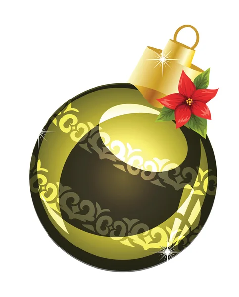 Illustration vectorielle de boule de Noël colorée — Image vectorielle