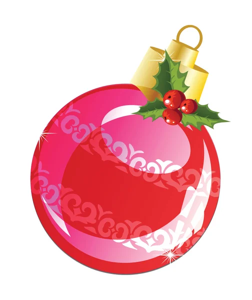 Ilustrație vectorială de Crăciun colorat bauble — Vector de stoc