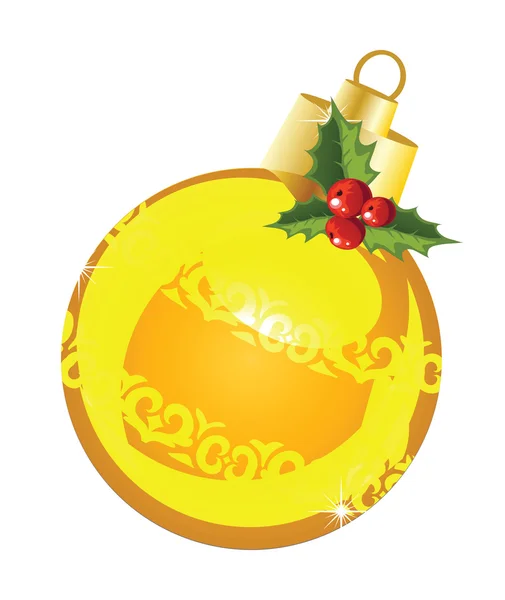Vector illustration of colorful Christmas bauble — Stock Vector
