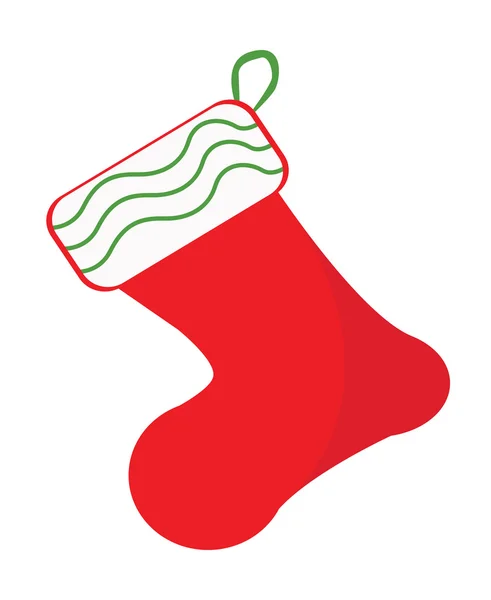 Різдвяні шкарпетки Векторні ілюстрації — стоковий вектор