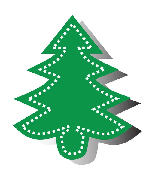 Vánoční strom vektorové ilustrace — Stockový vektor