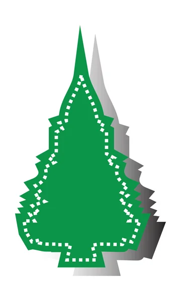 Weihnachtsbaum Vektor Illustration — Stockvektor