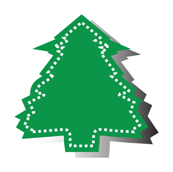 Kerstboom Vector Illustratie — Stockvector