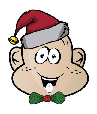 Elf komik ifade karakterleri vektör