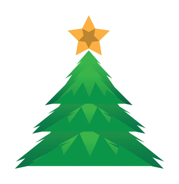 Árvore de Natal Vector Ilustração — Vetor de Stock